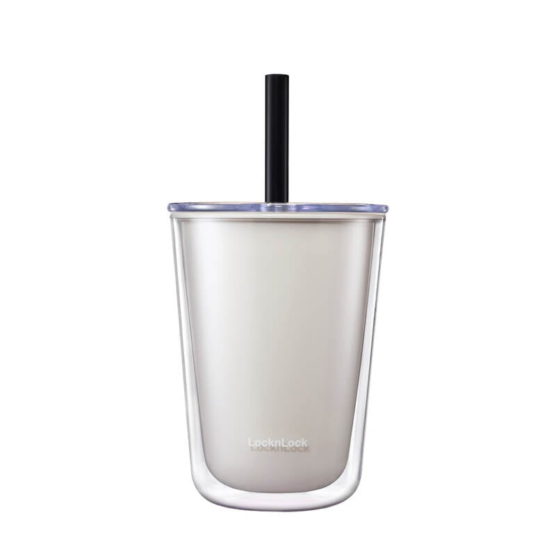 Ly nhựa 2 lớp LocknLock Bubble Tea Cold Cup 720ml Kèm Ống Hút Trân Châu - HAP529 image number null